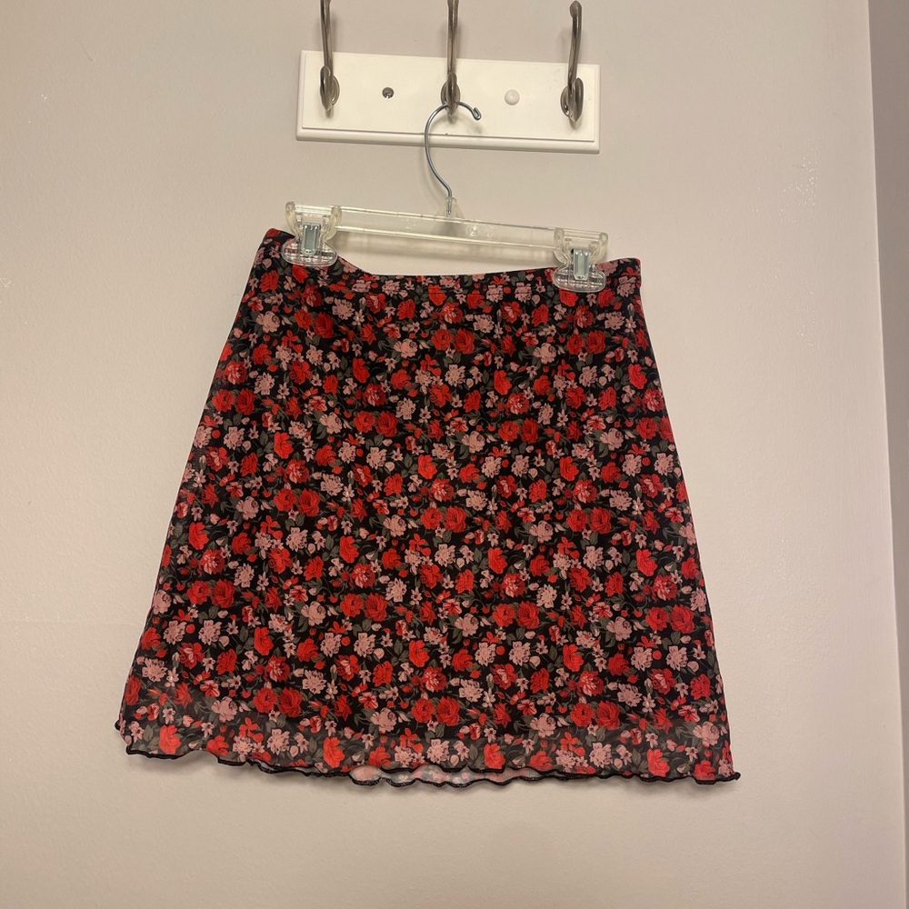 Floral Mini Skirt